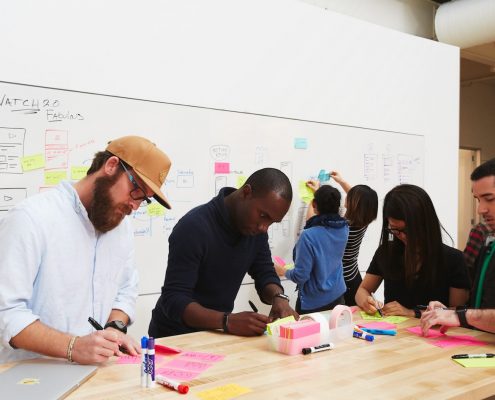 Googlers brainstorming Innovation