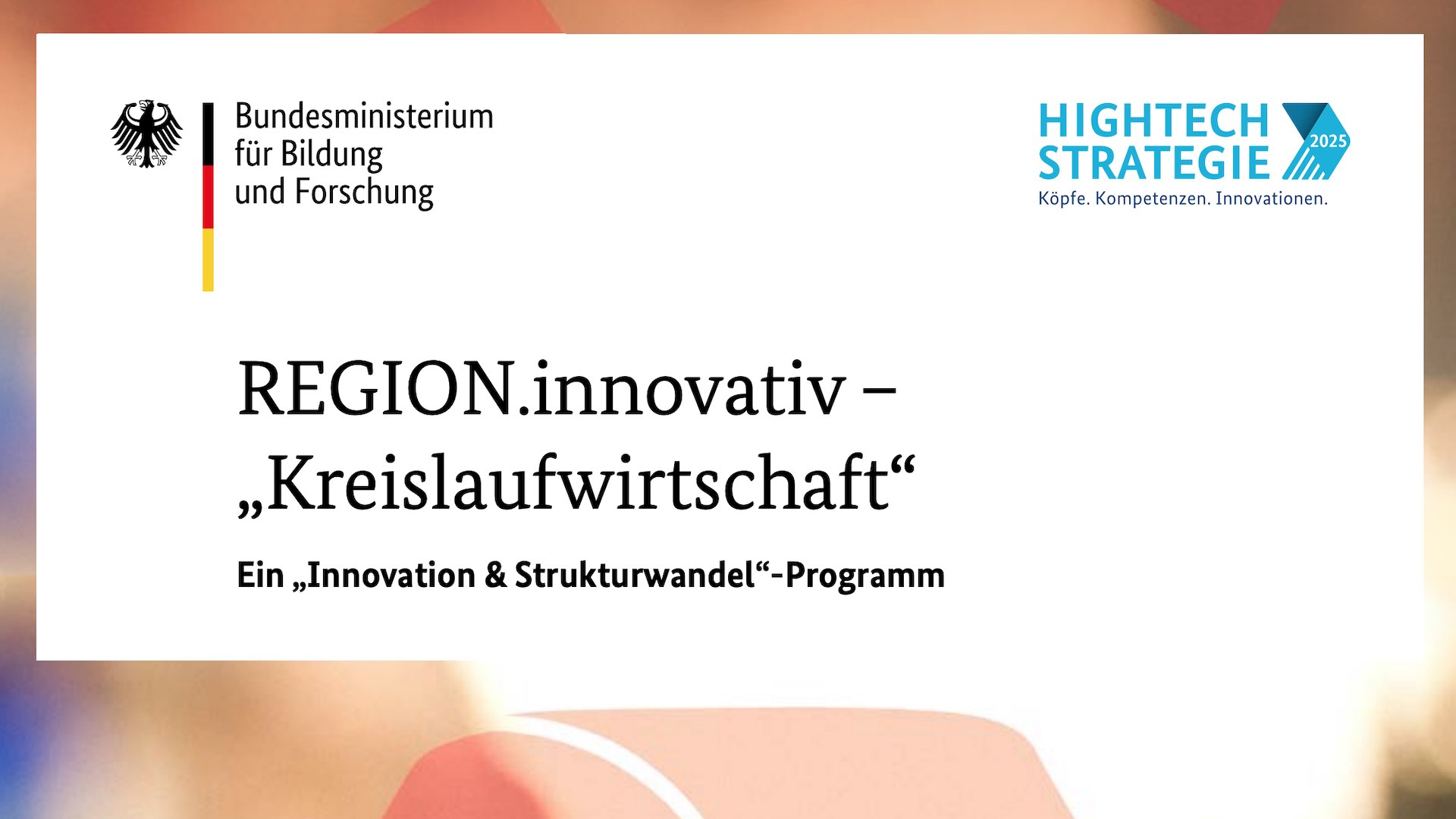 Region Innovativ Kreislaufwirtschaft